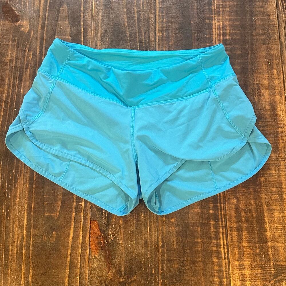 Lululemon Hotty Hot Shorts sz 4 Lululemon Running Shorts Blue